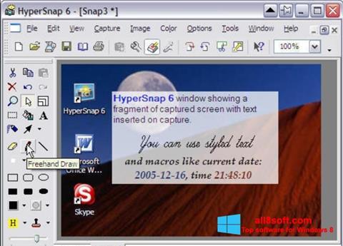 Ekrano kopija HyperSnap Windows 8