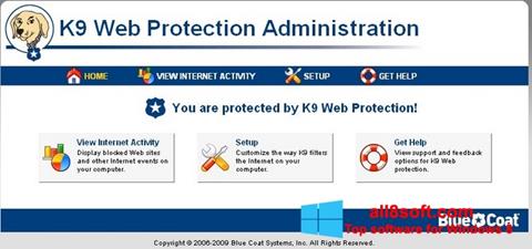 Ekrano kopija K9 Web Protection Windows 8