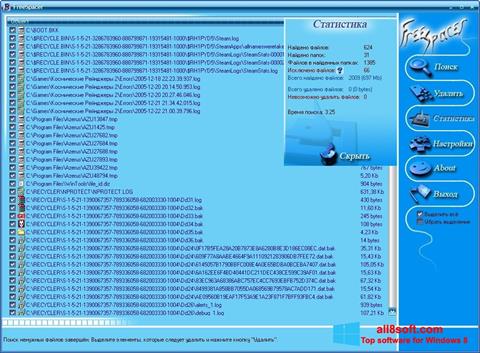 Ekrano kopija FreeSpacer Windows 8