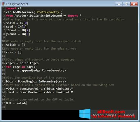 Ekrano kopija Python Windows 8