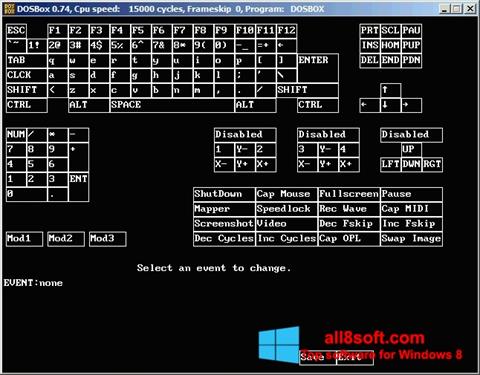 Ekrano kopija DOSBox Windows 8