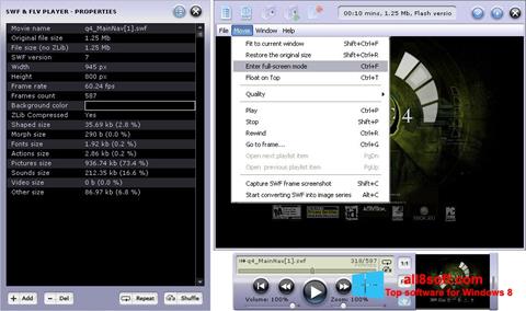 Ekrano kopija FLV Player Windows 8