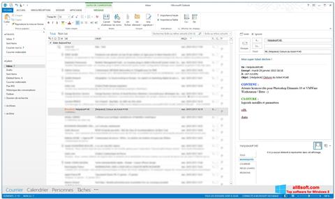 Ekrano kopija Microsoft Outlook Windows 8