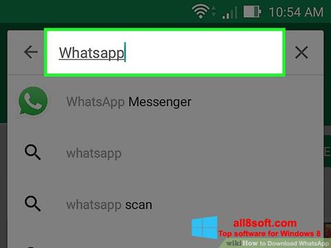 Ekrano kopija WhatsApp Windows 8