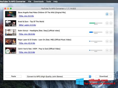Ekrano kopija Free YouTube to MP3 Converter Windows 8