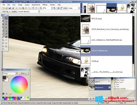 Ekrano kopija Paint.NET Windows 8