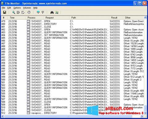 Ekrano kopija FileMon Windows 8