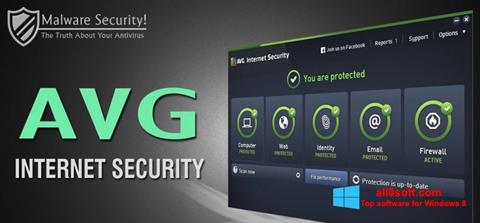 Ekrano kopija AVG Internet Security Windows 8