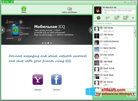 Ekrano kopija ICQ Windows 8