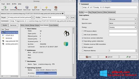 Ekrano kopija Nmap Windows 8