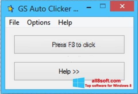 Ekrano kopija GS Auto Clicker Windows 8