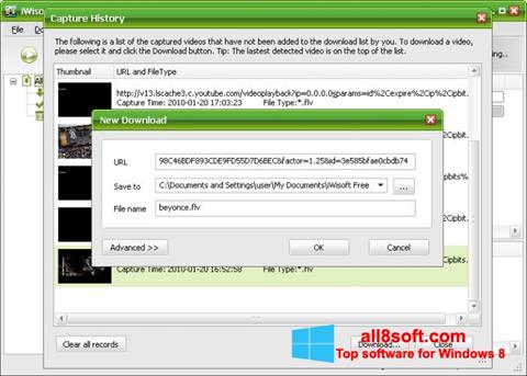 Ekrano kopija Free Video Catcher Windows 8