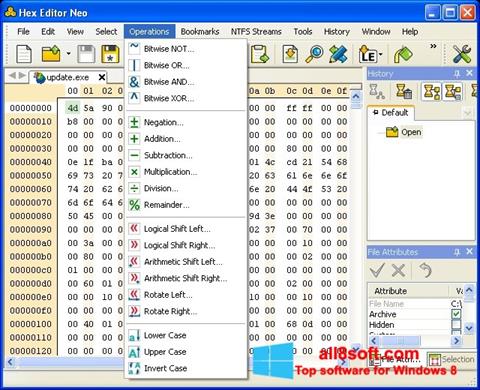 Ekrano kopija Hex Editor Neo Windows 8