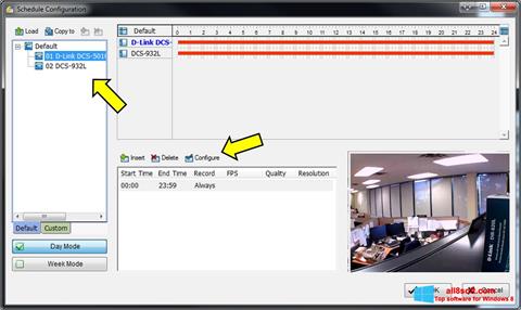 Ekrano kopija D-ViewCam Windows 8