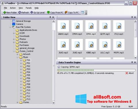 Ekrano kopija iFunBox Windows 8