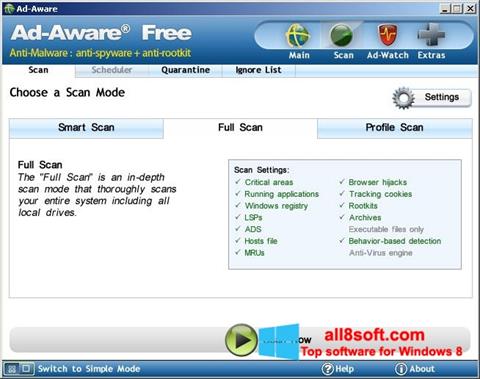 Ekrano kopija Ad-Aware Free Windows 8