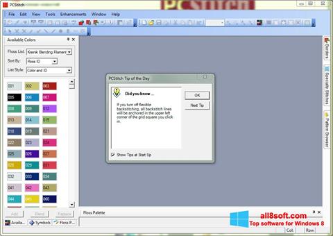 Ekrano kopija PCStitch Windows 8