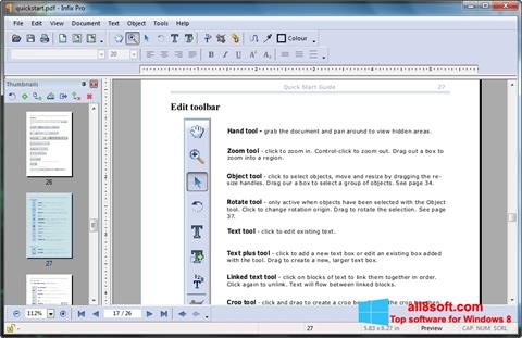 Ekrano kopija Infix PDF Editor Windows 8