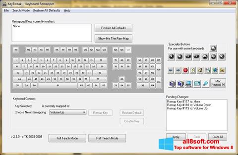 Ekrano kopija KeyTweak Windows 8