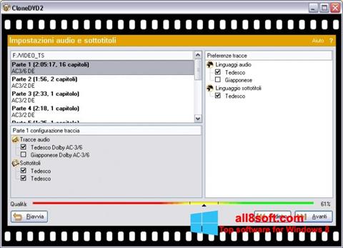 Ekrano kopija CloneDVD Windows 8
