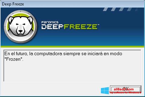 Ekrano kopija Deep Freeze Windows 8