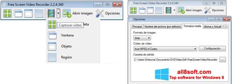 Ekrano kopija Free Screen Video Recorder Windows 8
