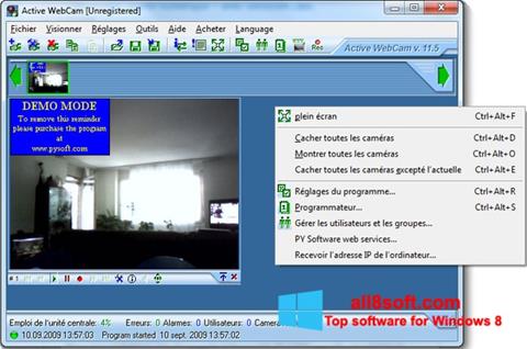 Ekrano kopija Active WebCam Windows 8