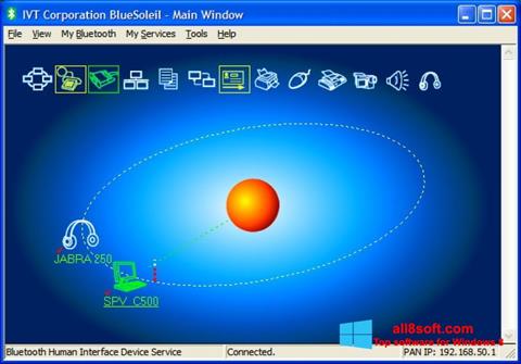 Ekrano kopija BlueSoleil Windows 8