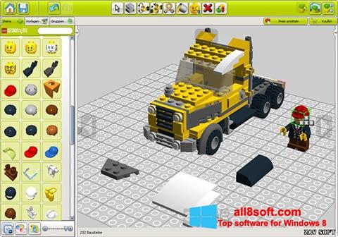 Ekrano kopija LEGO Digital Designer Windows 8