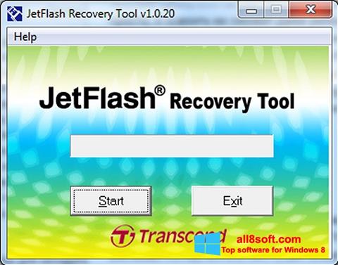 Ekrano kopija JetFlash Recovery Tool Windows 8