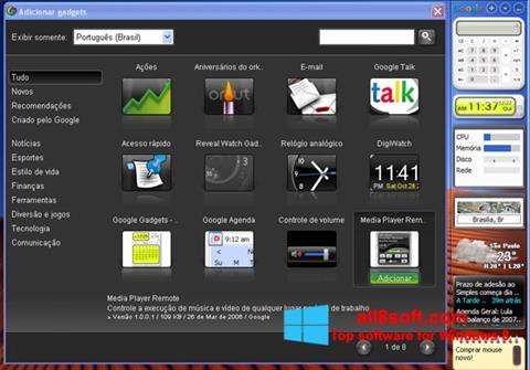 Ekrano kopija Google Desktop Windows 8
