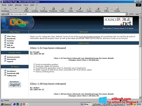 Ekrano kopija CDex Windows 8