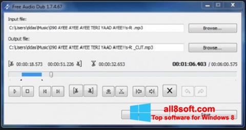 Ekrano kopija Free Audio Dub Windows 8