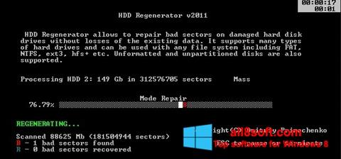 Ekrano kopija HDD Regenerator Windows 8
