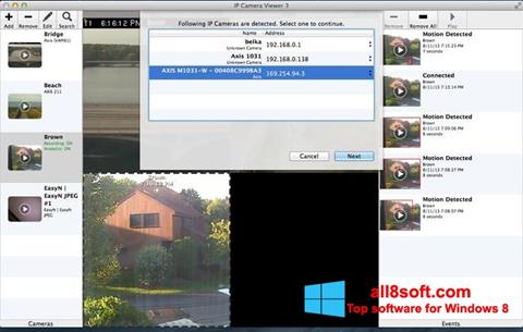 Ekrano kopija IP Camera Viewer Windows 8