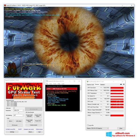 Ekrano kopija FurMark Windows 8