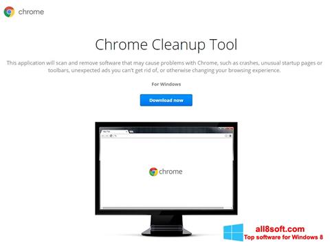 Ekrano kopija Chrome Cleanup Tool Windows 8