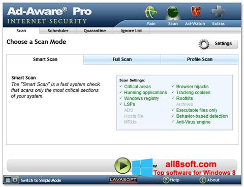 Ekrano kopija Ad-Aware Windows 8