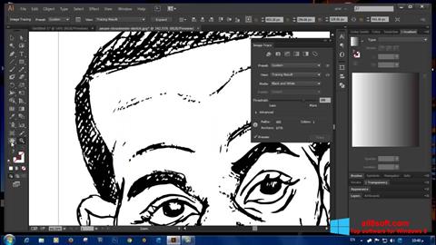 Ekrano kopija Adobe Illustrator Windows 8