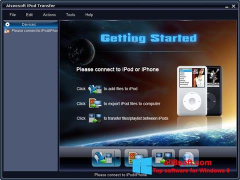 Ekrano kopija iPhone PC Suite Windows 8