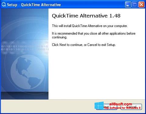 Ekrano kopija QuickTime Alternative Windows 8